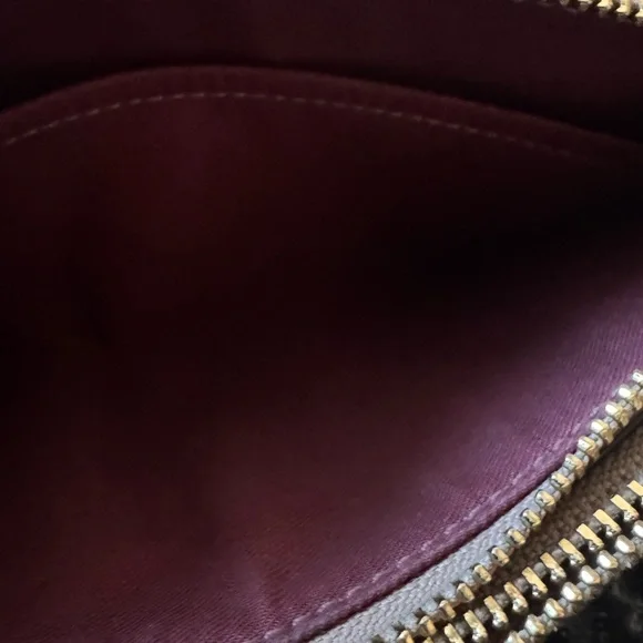 Coach 87934 Double Zip Taupe Embossed Wristlet - Picture 5 of 7